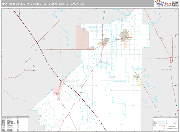 Hanford-Corcoran Wall Map Premium Style